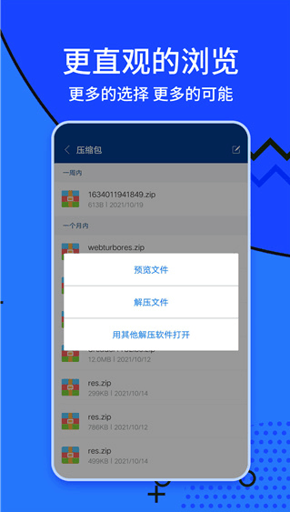 zarchiver蓝色截图1