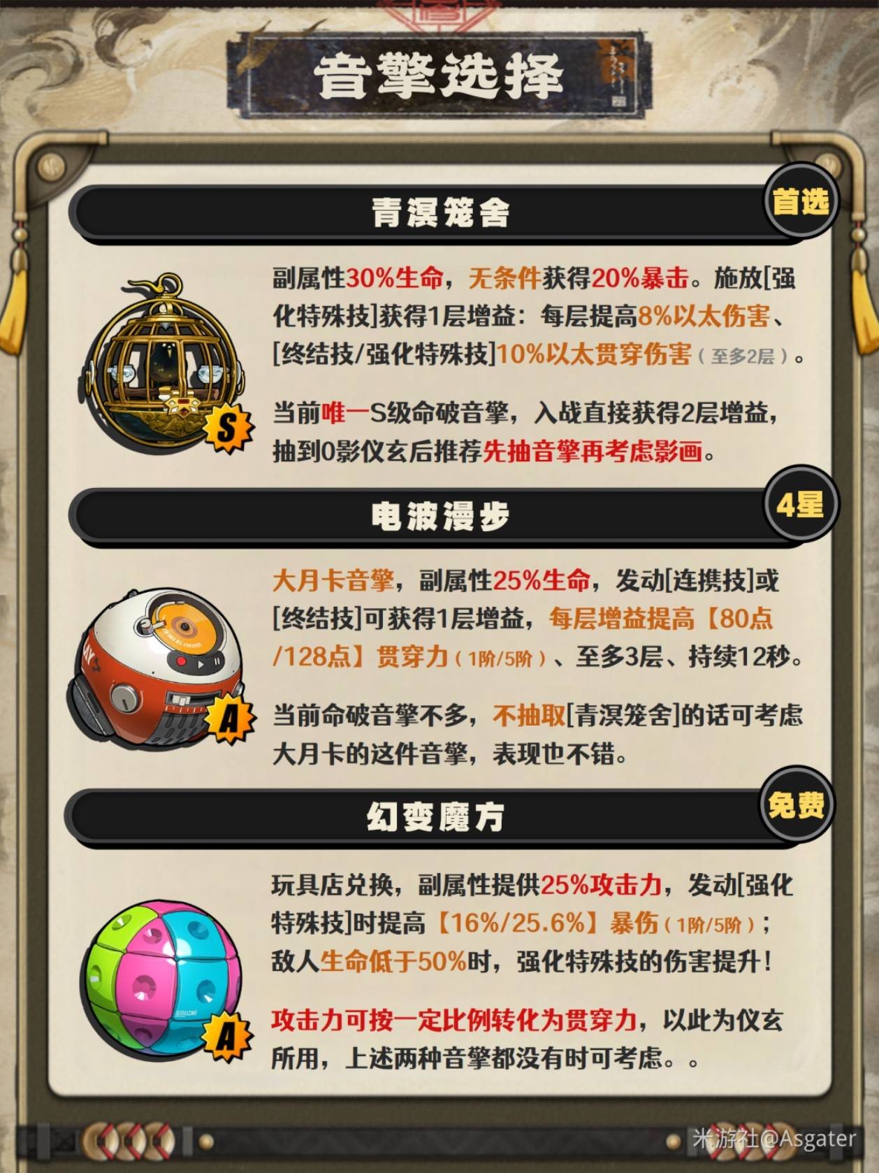 绝区零仪玄音擎、驱动盘与配队推荐 最全仪玄养成培养攻略[多图]图片4
